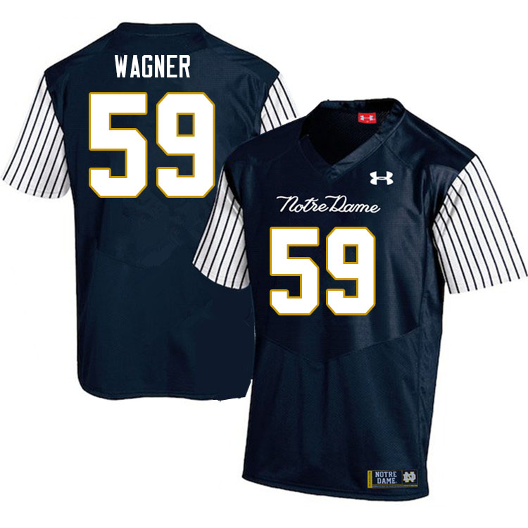Men #59 Aamil Wagner Notre Dame Fighting Irish College Football Jerseys Stitched-Alternate